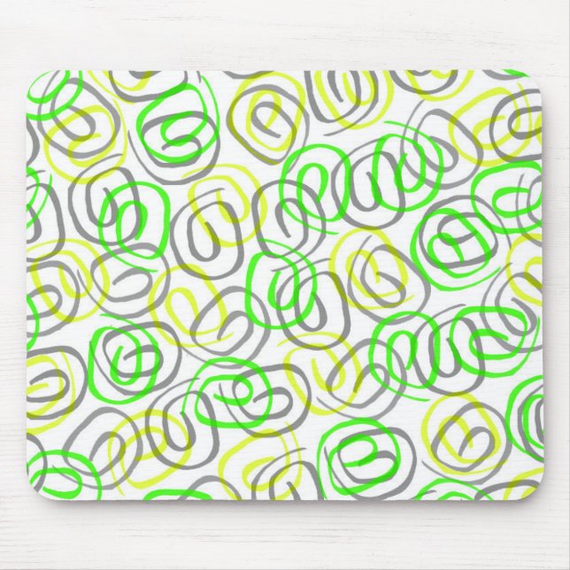 Twirls Mouse Mat (Front)
