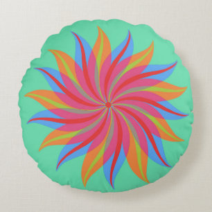 Twirls Round Cushion