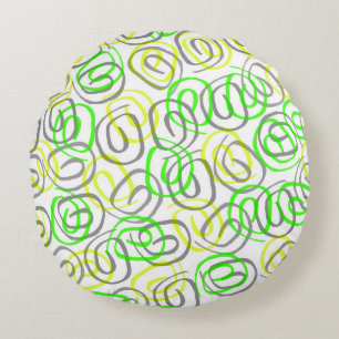 Twirls Round Cushion