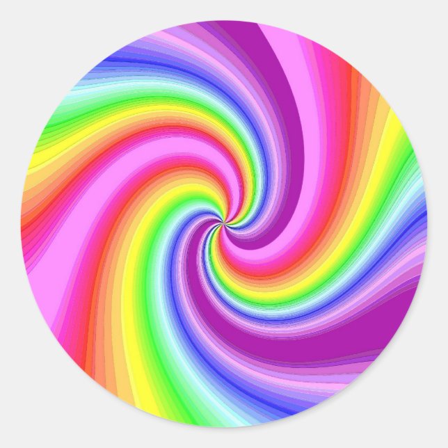 Twirly Classic Round Sticker (Front)