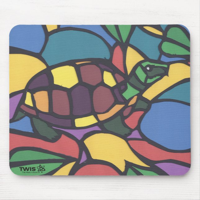 TWIS Mousepad: Blair's Animal Corner Box Turtle Mouse Mat (Front)