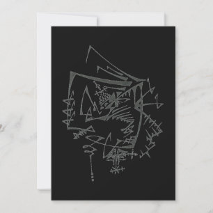 Twist Abstract Tribal Tattoo Art Thank You Card