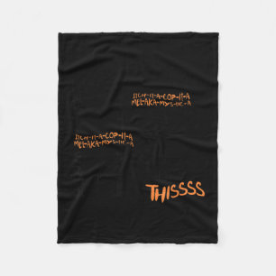 Twist The Bones Black Cat Halloween Costume Gift Fleece Blanket