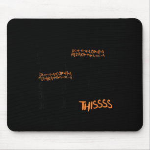 Twist the bones black cat halloween costume gift mouse mat