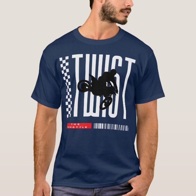 Twist thehrottle Sports Bike friends gift T-Shirt (Front)