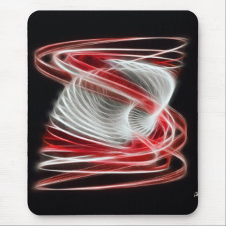 Twisted 1 Red Mouse Mat