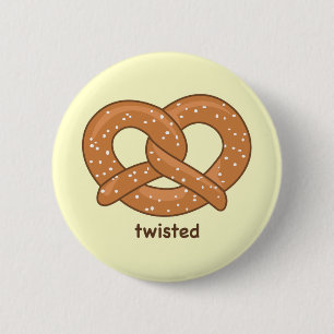 Twisted 6 Cm Round Badge