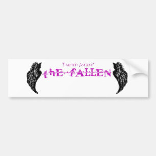 Twisted Angels - The Fallen purple logo bumper sti Sticker