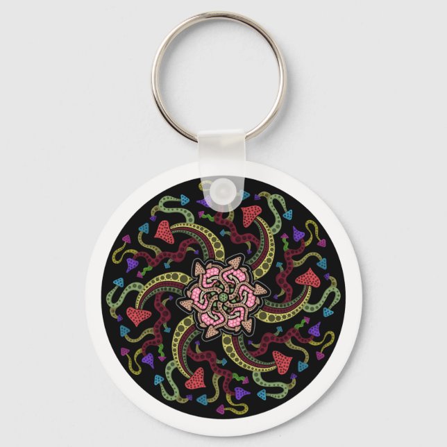 Twisted Arrows Key Ring (Front)