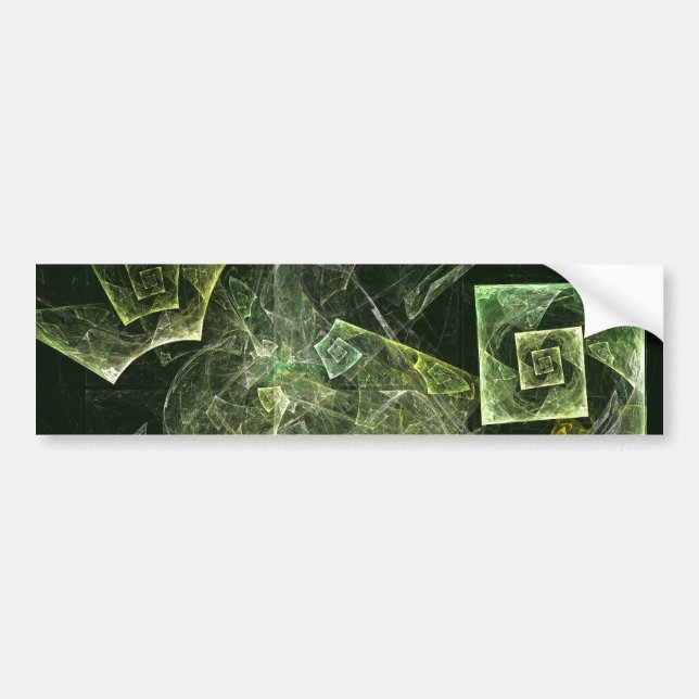 Twisted Balance Abstract Art Bumper Sticker (Front)