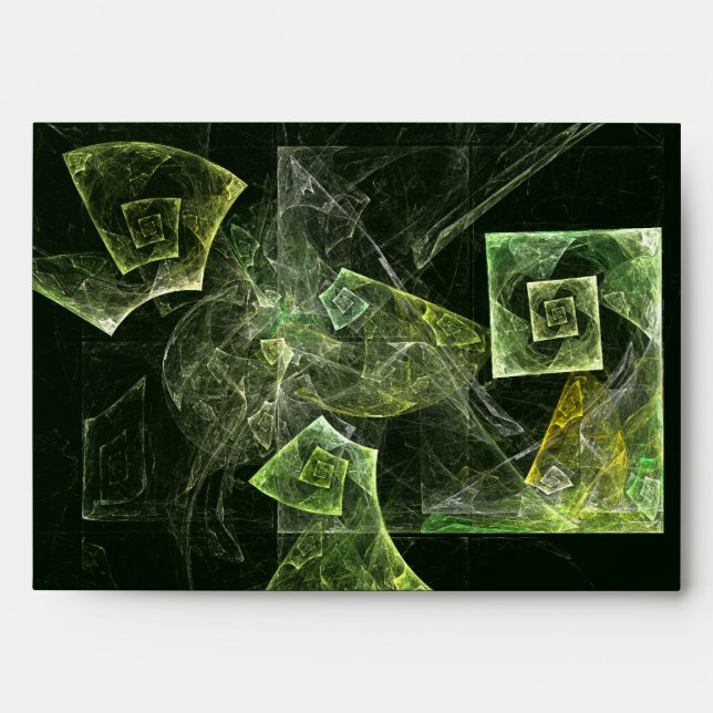Twisted Balance Abstract Art Envelope (Front)