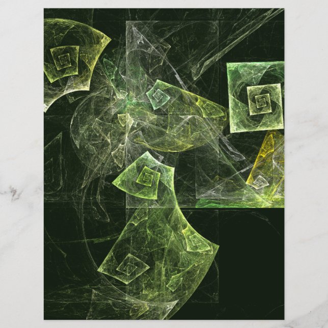 Twisted Balance Abstract Art Letterhead (Front)