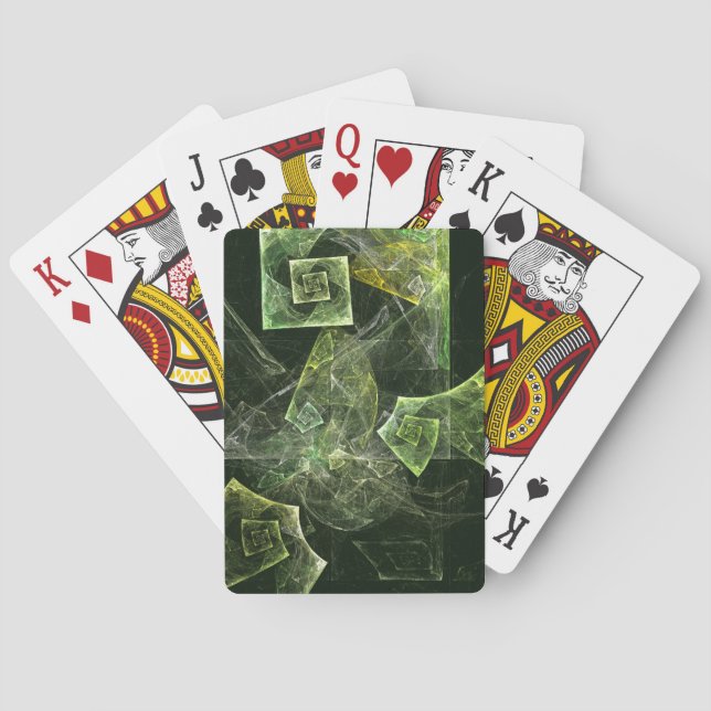 Twisted Balance Abstract Art Playing Cards (Back)