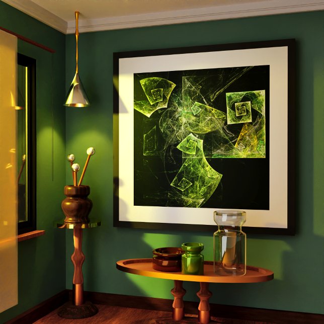 Twisted Balance Abstract Art Poster (Twisted Balance Abstract Art Poster)