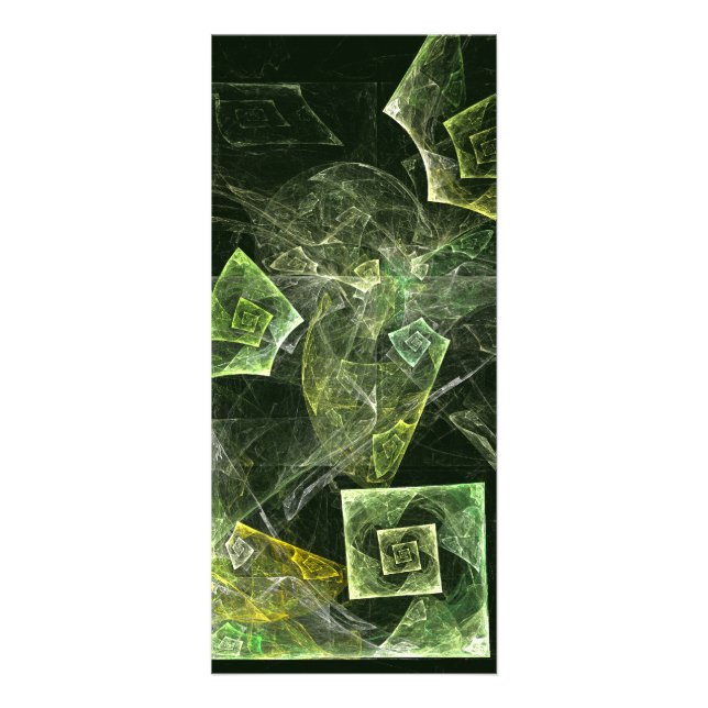 Twisted Balance Abstract Art Rack Card (Front)