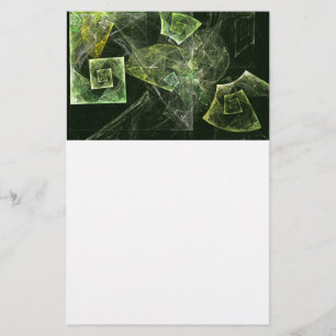 Twisted Balance Abstract Art Stationery
