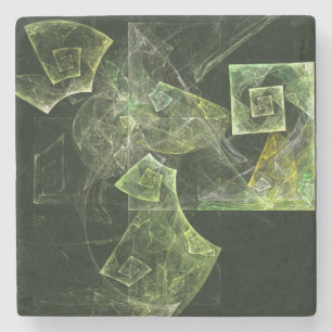Twisted Balance Abstract Art Stone Coaster