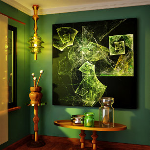 Twisted Balance Abstract Art Wrapped Canvas Print