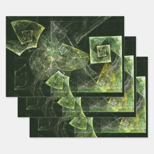 Twisted Balance Abstract Art Wrapping Paper Sheet