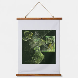 Twisted Balance Fractal Geometry Light Abstract Hanging Tapestry