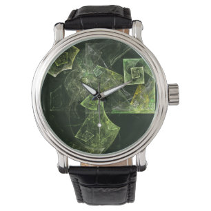Twisted Balance Fractal Geometry Light Abstract Watch
