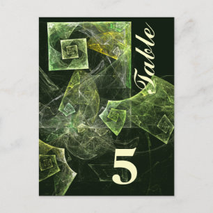 Twisted Balance Table Number Postcard