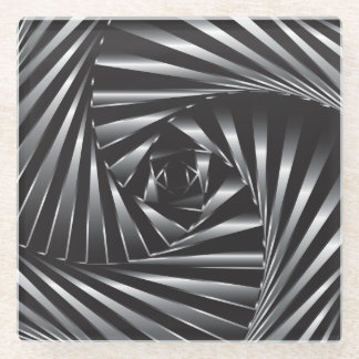 Twisted – Black Steel Glass Coaster