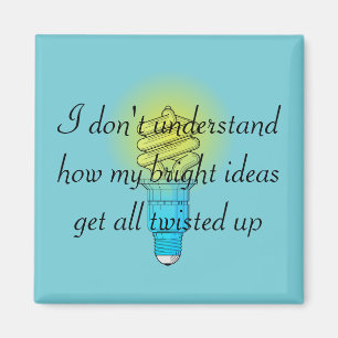 Twisted Bright Ideas Magnet