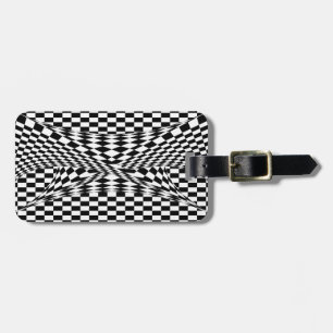 Twisted Checkers by Kenneth Yoncich Luggage Tag