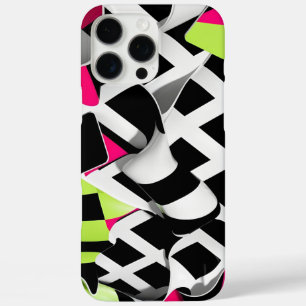 Twisted Chequerboard Bold Graphic  iPhone 16 Pro Max Case