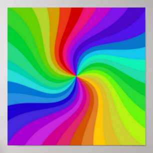 Twisted colour poster