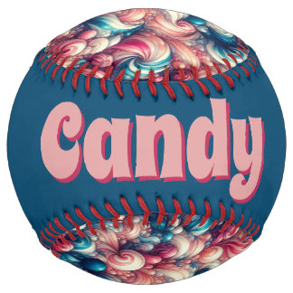 Twisted Cotton Candy (personalise) Softball