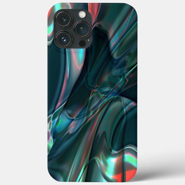 Twisted curves in dark shades to silvery light Case-Mate iPhone case (Back)