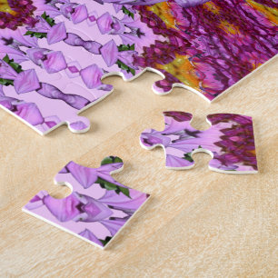 Twisted Dahlia Flower Jigsaw Puzzle