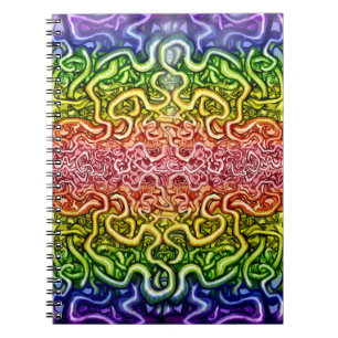 Twisted Double Rainbow Notebook