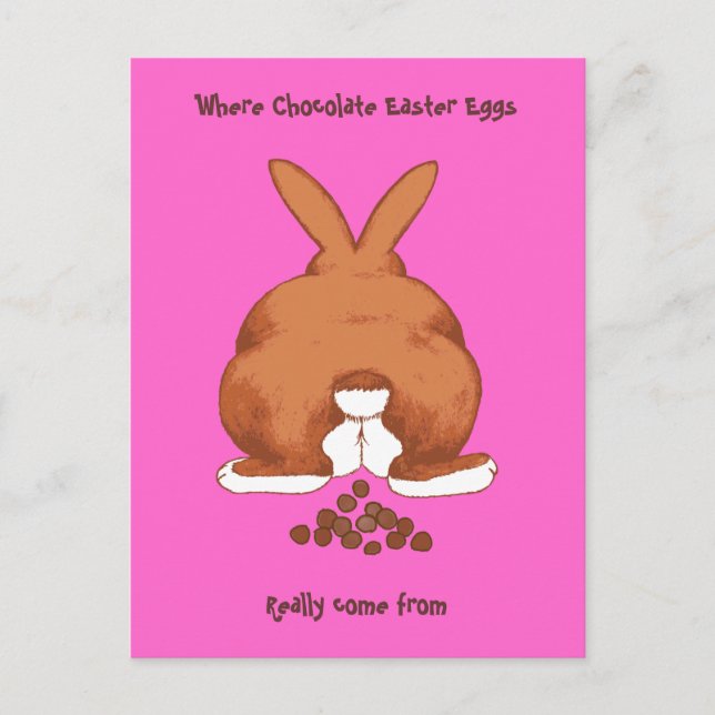 Twisted Easter Bunny Postcard (Front)