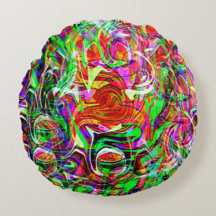 Twisted&Flowing..... Round Cushion