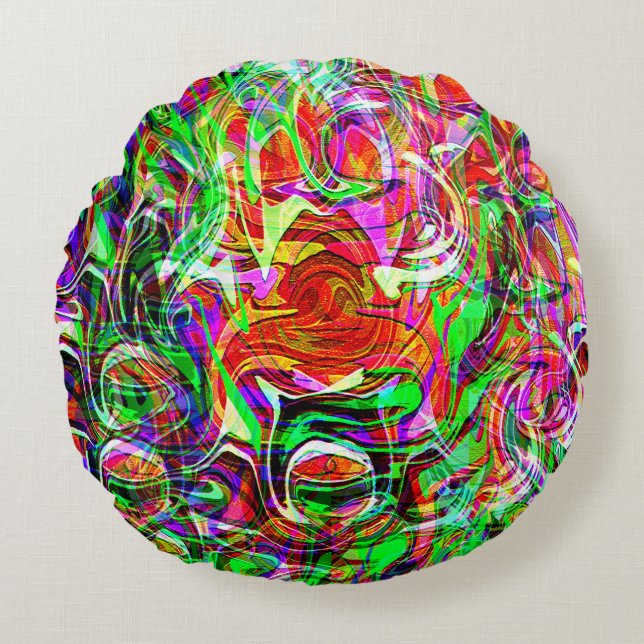 Twisted&Flowing..... Round Cushion (Front)
