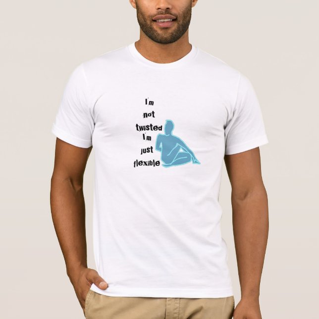 Twisted - Funny Yoga Tee (Front)