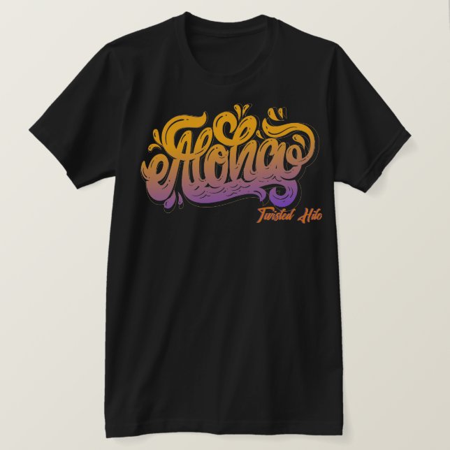 TWISTED HILO ALOHA MULTICOLORED  T-Shirt (Design Front)