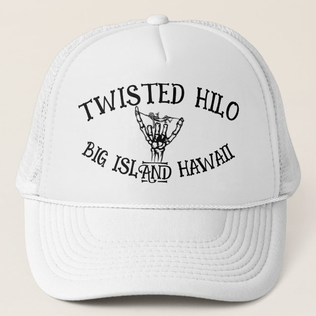 TWISTED HILO BONES TRUCKER HAT (Front)