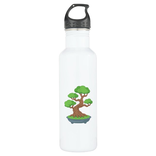 Twisted Japanese Bonsai Tree 710 Ml Water Bottle (Front)