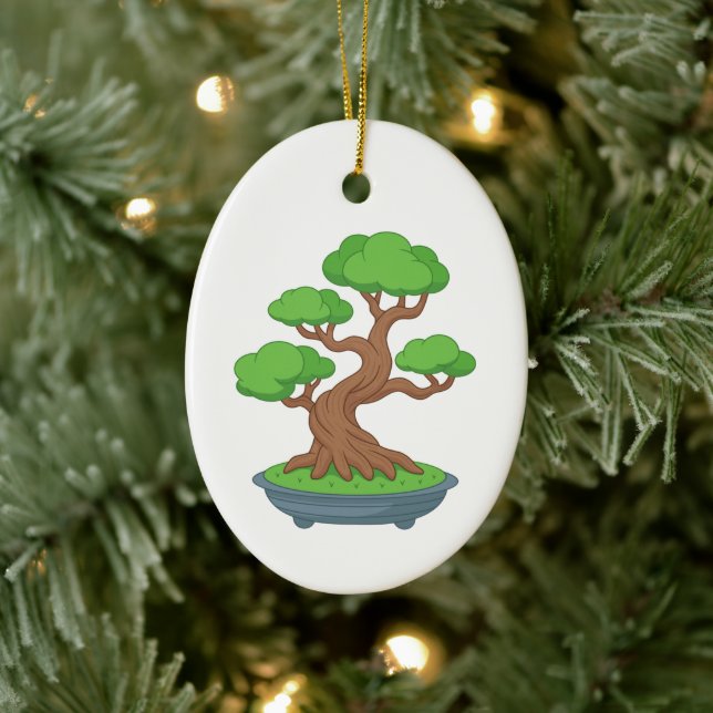 Twisted Japanese Bonsai Tree Ceramic Tree Decoration (Tree)