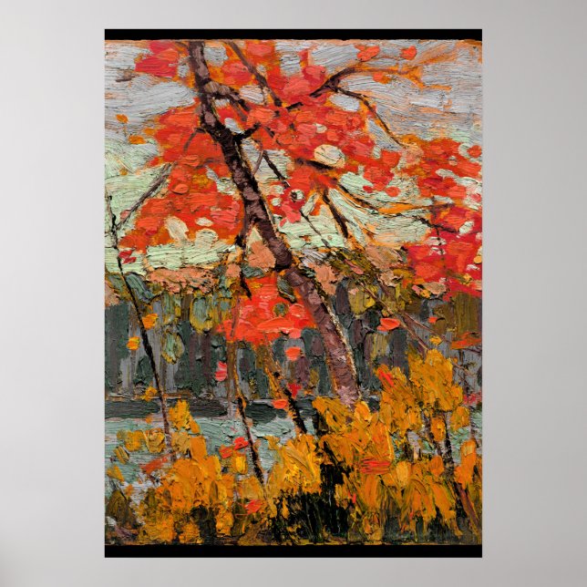 Twisted Maple, fine art painting Poster (Front)