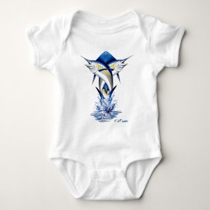 Twisted Marlins Jumping Baby Bodysuit