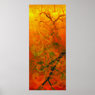 Twisted Oak Swirled Poster