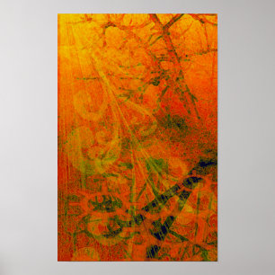 Twisted Oak Swirled Poster