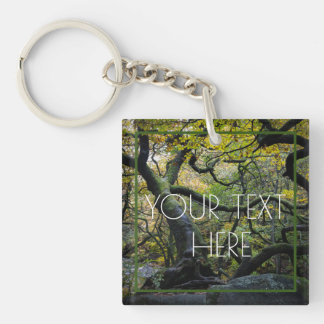 Twisted Old Oak Tree Key Ring