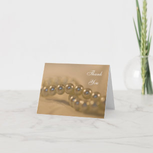 Twisted Pearls Bridesmaid Thank You Card