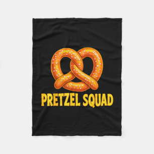 Twisted pretzel lover squad fleece blanket